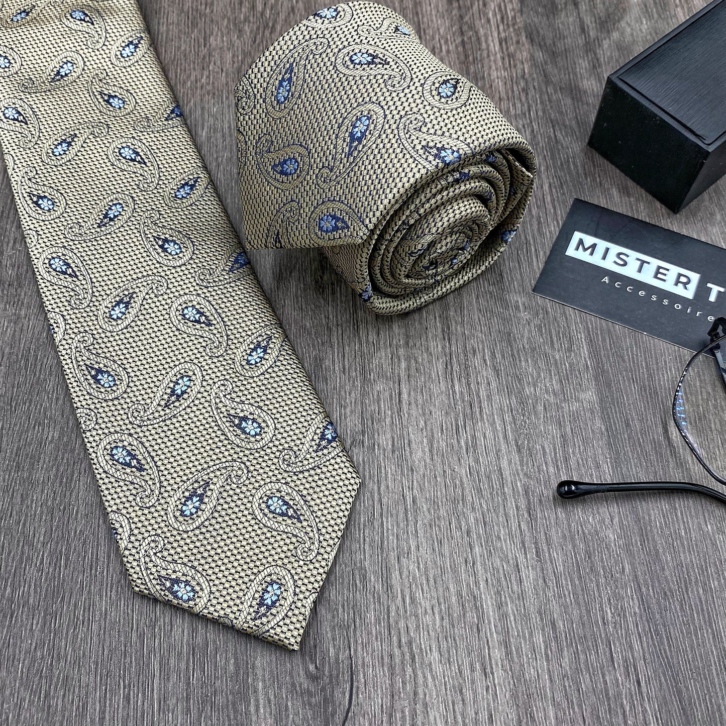 Cravate fibre de soie - 7.8cm | CR1024/1013