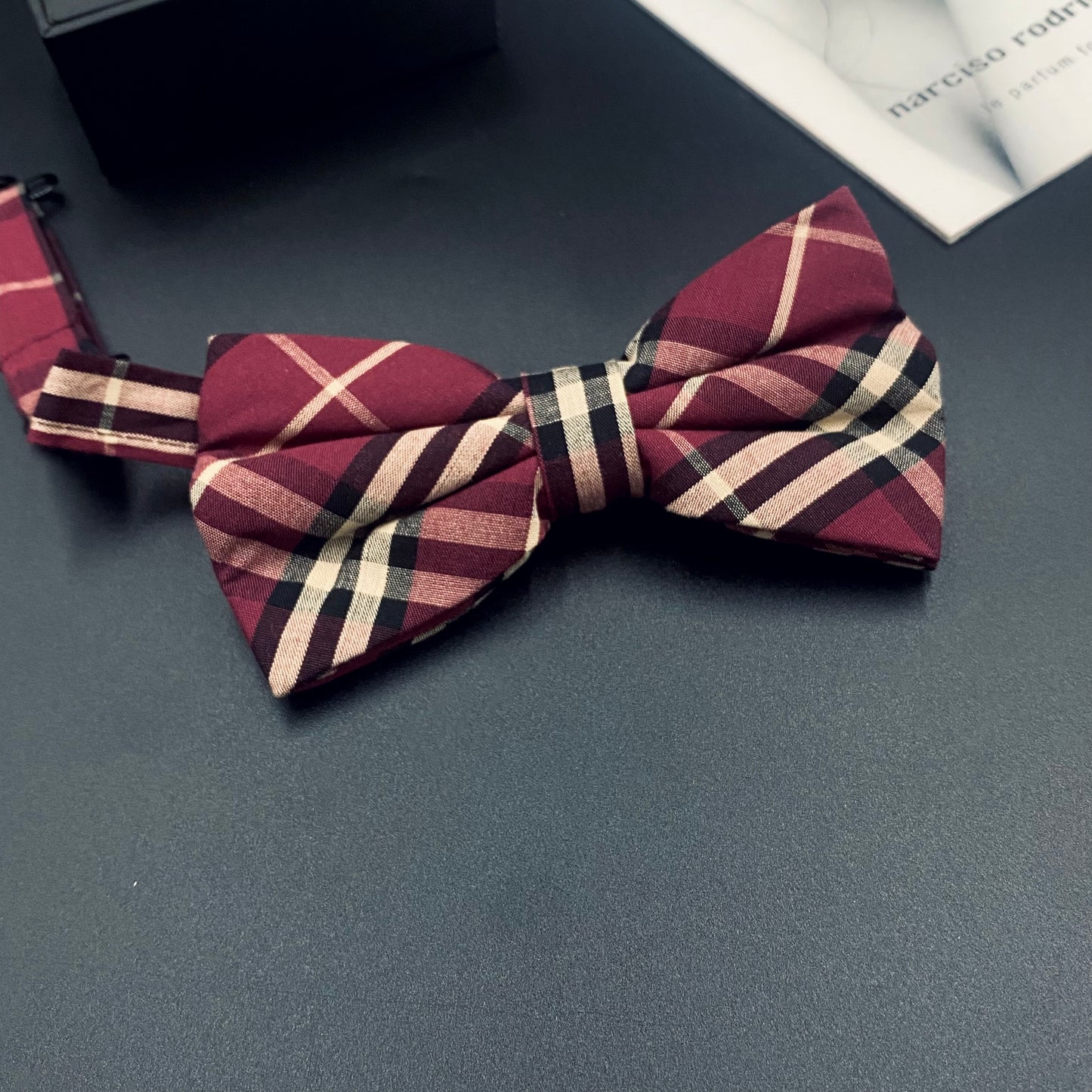 Noeud papillion rouge à motif