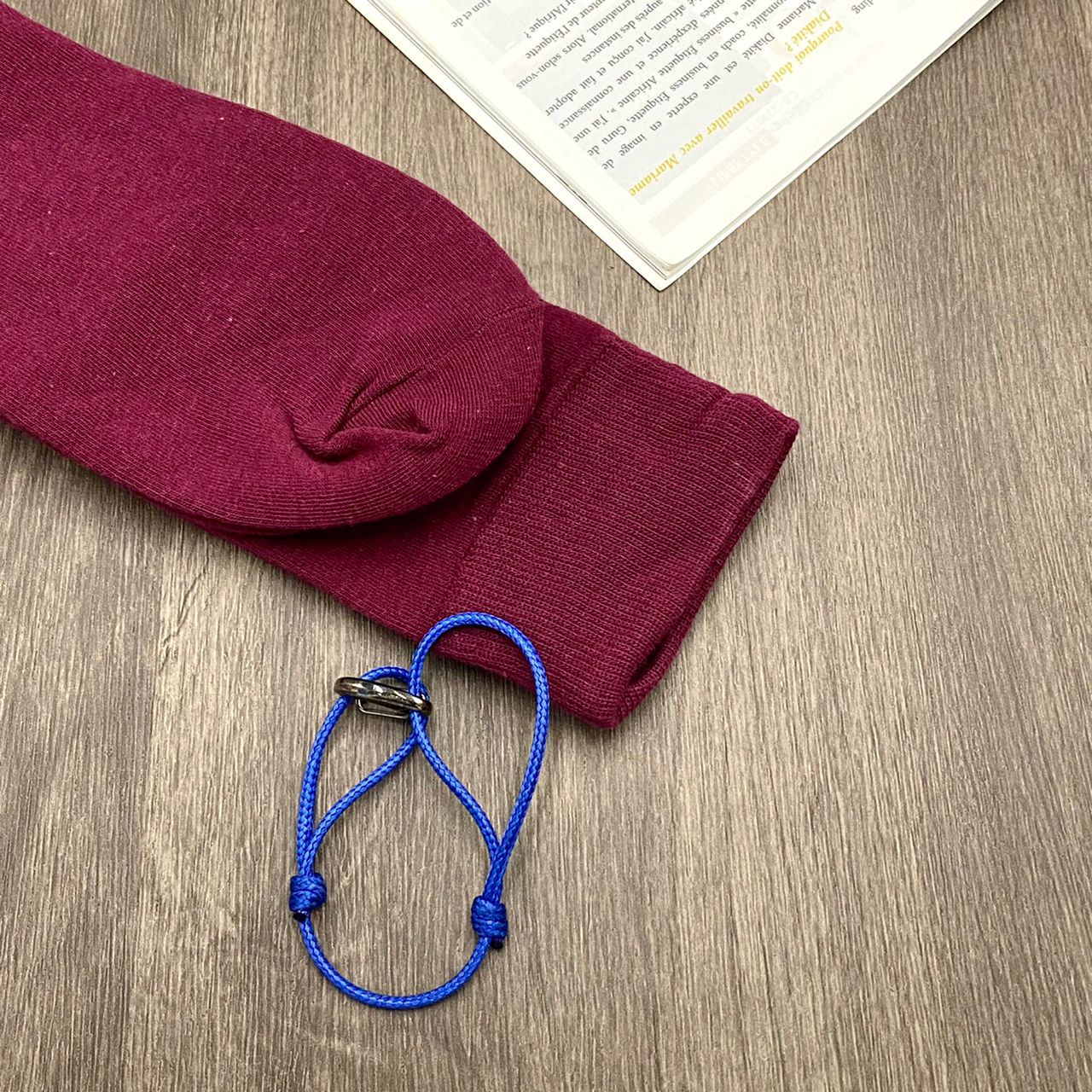 Chaussettes - Fil Ecossais Business Light Bordeaux