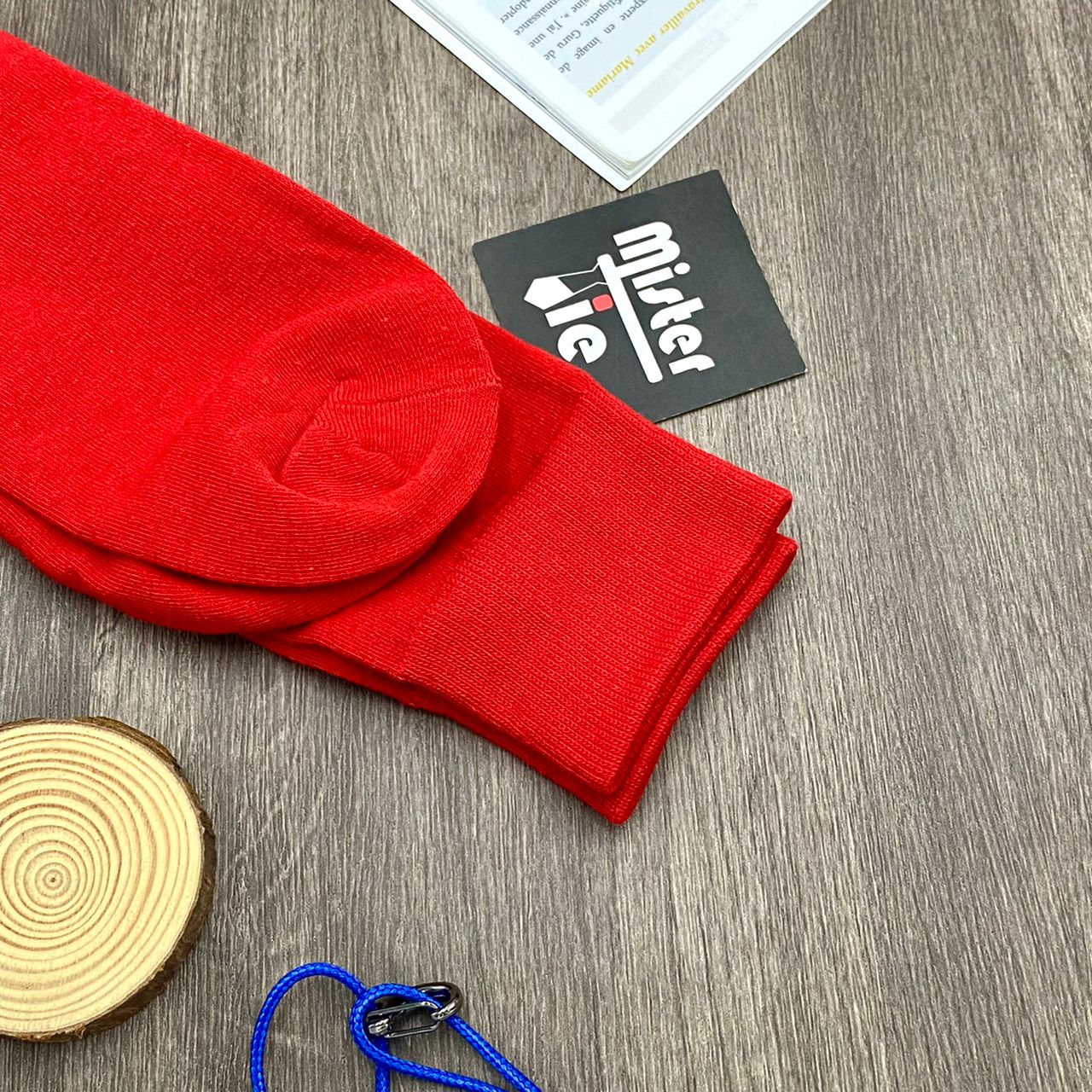 Chaussettes - Fil Ecossais Business Light Rouge Cardinal