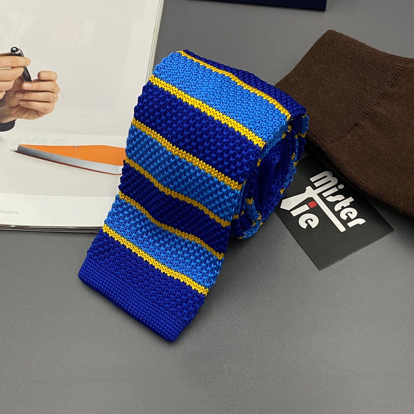 Cravate laine Tricotée - 7cm